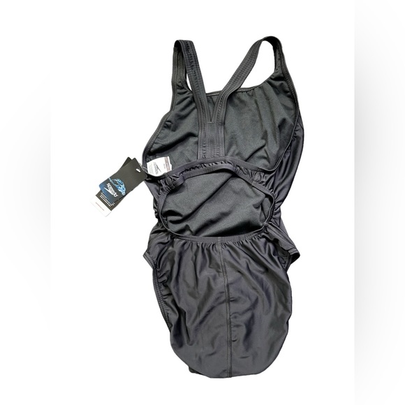 SPEEDO PRO-LT 10/36 black one piece racer back swim training swimsuit NWT - Picture 4 of 7